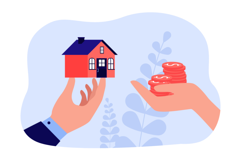 Offer to exchange house for cash money between agent and user